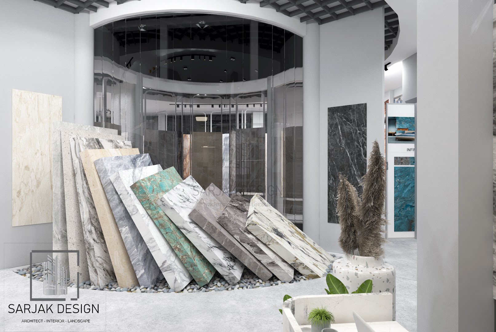 Sarjak Design • Interior Designer • Ceramic Showroom Designer • Architecture - Interior Designer in Morbi, Gujarat